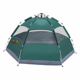 DS BD 4 Man Beach Tent Shelter Instant Pop Up Outdoor 240x240x135cm Green OGL