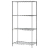 DS BS 4 Shelf Wire Shelving Metal Storage Rack-Gray