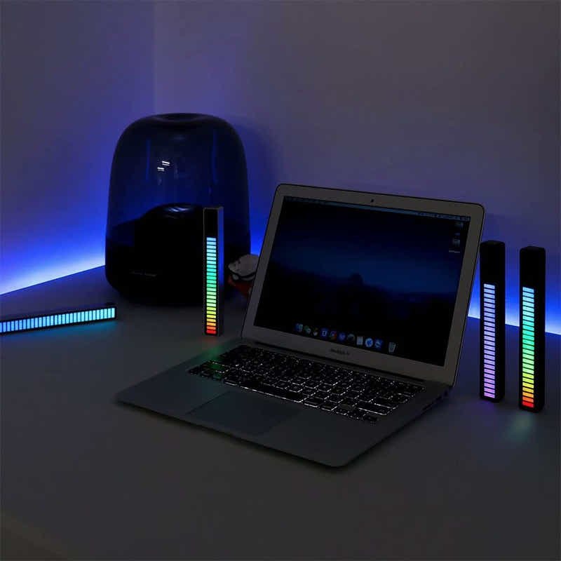 DS BS Voice Control Stereo Music Spectrum 32 LED Light