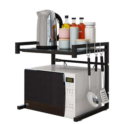 DS BS 2-Tier Expandable Kitchen Microwave Oven Rack