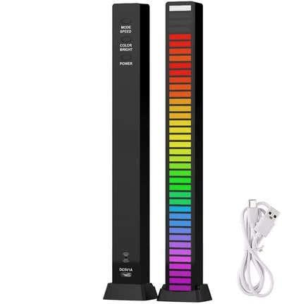DS BS Voice Control Stereo Music Spectrum 32 LED Light