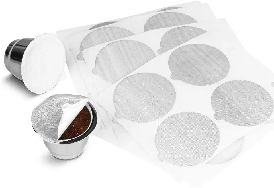 DS BS 106pcs Stainless Steel Refillable Coffee Capsules Cup for Nespresso