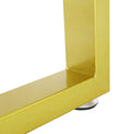 DS BS Set of 2 Steel Square Shape DIY Table Bench Legs 43cm-Gold