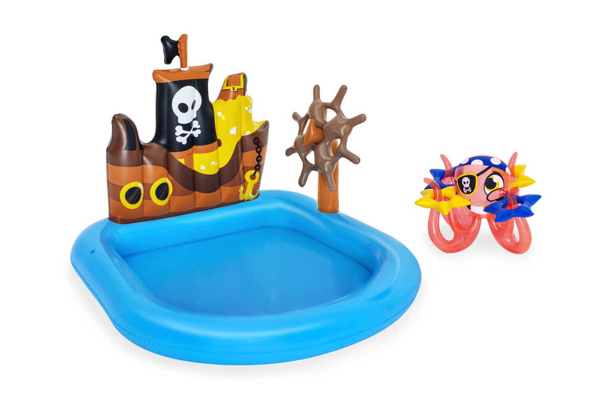 Bestway Kids Wading Pool 52211 + ZURU Robo Alive Shark Attack S1 Swimming Shark