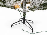 DS Christmas Tree Flocked Tips with Lights - 6Ft/180cm