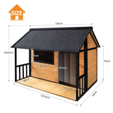 DS BD Petscene XXL Size Dog Kennel Wooden Puppy Home Shelter House Indoor