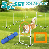 DS BD 5PCS Dog Agility Set Obstacle Course Hurdle Jump Training Exercise