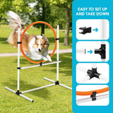 DS BD 5PCS Dog Agility Set Obstacle Course Hurdle Jump Training Exercise