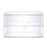 DS BD 2 Tier Cupcake Cabinet Shelf Acrylic Cake Bakery 5mm Thick Transparent