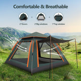 DS BD 5 Man Tent Pop Up Family Party Waterproof Outdoor 265x265x190cm Green