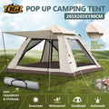 DS BD 5 Person Tent Pop Waterproof Outdoor Picnic 265x265x190cm Creamy White