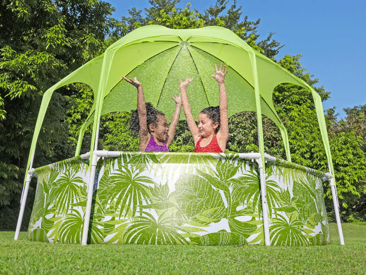 BestwaySplash-in-Shade Play Pool + ZURU Shark Slide