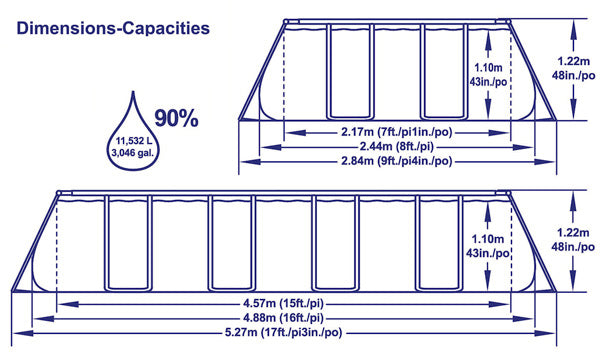DS Bestway Power Steel Pool 4.88m x 2.44m