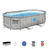 DS Bestway Power Steel Oval Pool 4.27 m x 2.50 m