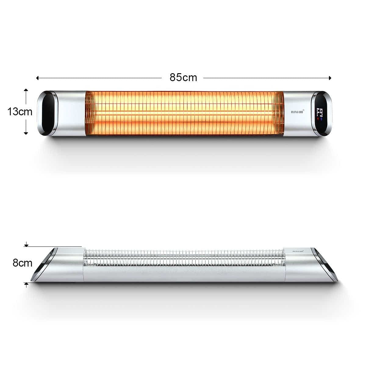 DS BD Maxkon 2000W Carbon Fibre Infrared Heater Electric Instant Remote Control