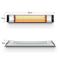 DS BD Maxkon 2000W Carbon Fibre Infrared Heater Electric Instant Remote Control