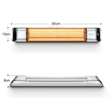 DS BD Maxkon 2000W Carbon Fibre Infrared Heater Electric Instant Remote Control
