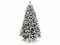 DS Christmas Tree Flocked Tips with Lights - 7Ft/210cm