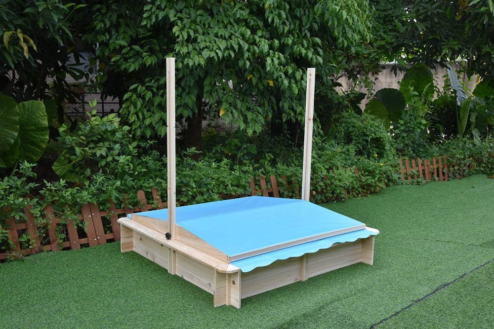 Wooden Sandpit With Canopy Wsb-1150
