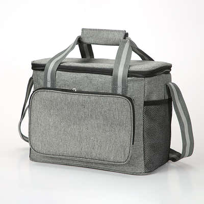 DS BS 14L Large Capacity Insulated Cooler Leakproof Tote Bag-Grey