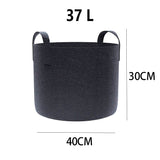 DS BS 3 Pack Garden Plant Fabric Grow Bags 37L