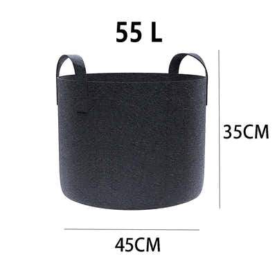 DS BS 3 Pack Garden Plant Fabric Grow Bags 55L