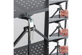 DS BS Foldable 5 Tier Kitchen Trolley Shelving Unit with Wheels