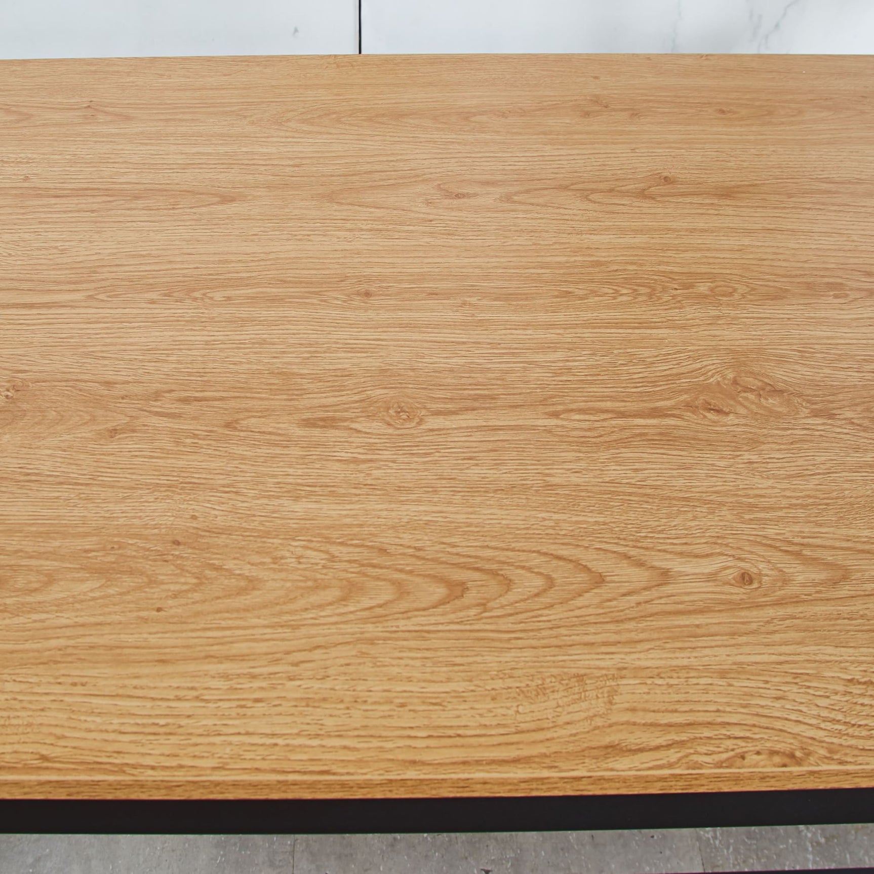 Wooden Dining Table with Metal Legs - 160 cm