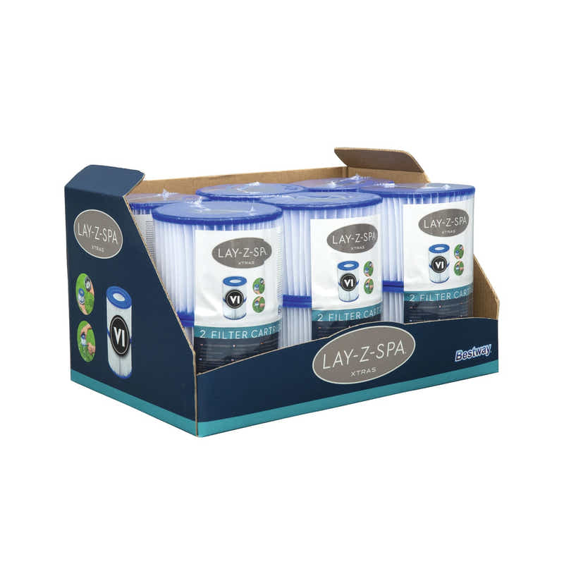 60311 Lay-Z-Spa Filter Cartridge VI x2
