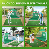DS BD Golf Putter Mat Practice Hitting Training Putting Chipping Ball Green