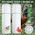 DS BD Chicken Feeder Water Dispenser Automatic Waterer Poultry Cup 4L Plastic