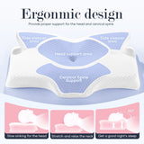 DS BD Luxdream Cervical Pillow Memory Foam Contour Shoulder Ergonomic Dark Grey