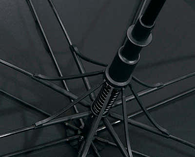 DS BS Double Canopy Vent Automatic Open Extra-Large Golf Umbrella Black