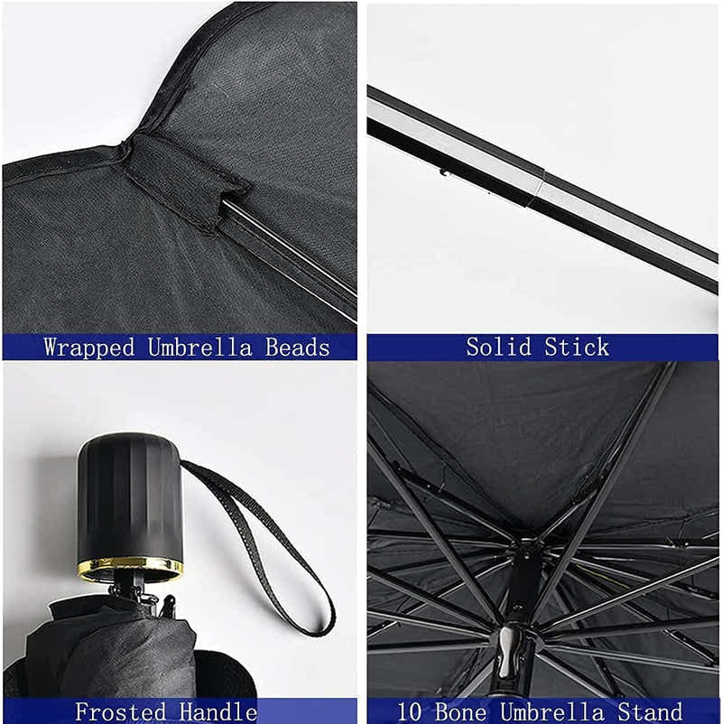 DS BS Foldable Car Windshield Sun Shade Umbrella 140×78cm