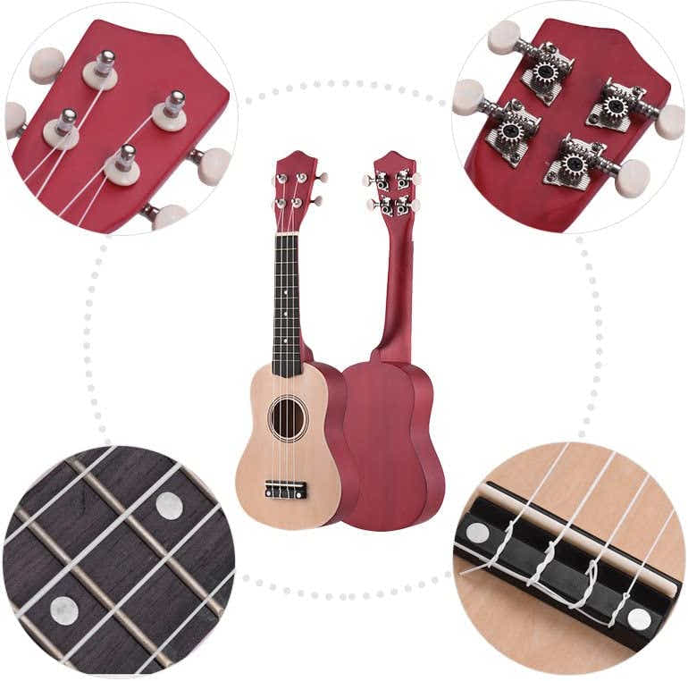 DS BS 21 inch Ukulele Basswood Acoustic Mini Guitar-Natural