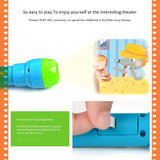 DS BS Kids Night Story Projector Torch with 4 Story