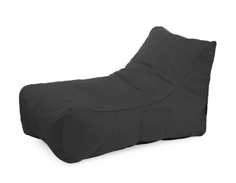 Outdoor Foam Lounger Bed - Black