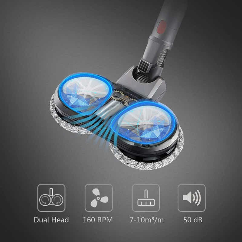 DS BS Electric Double Mop Attachment Compatible with Dyson V7 V8 V10 V11 V15