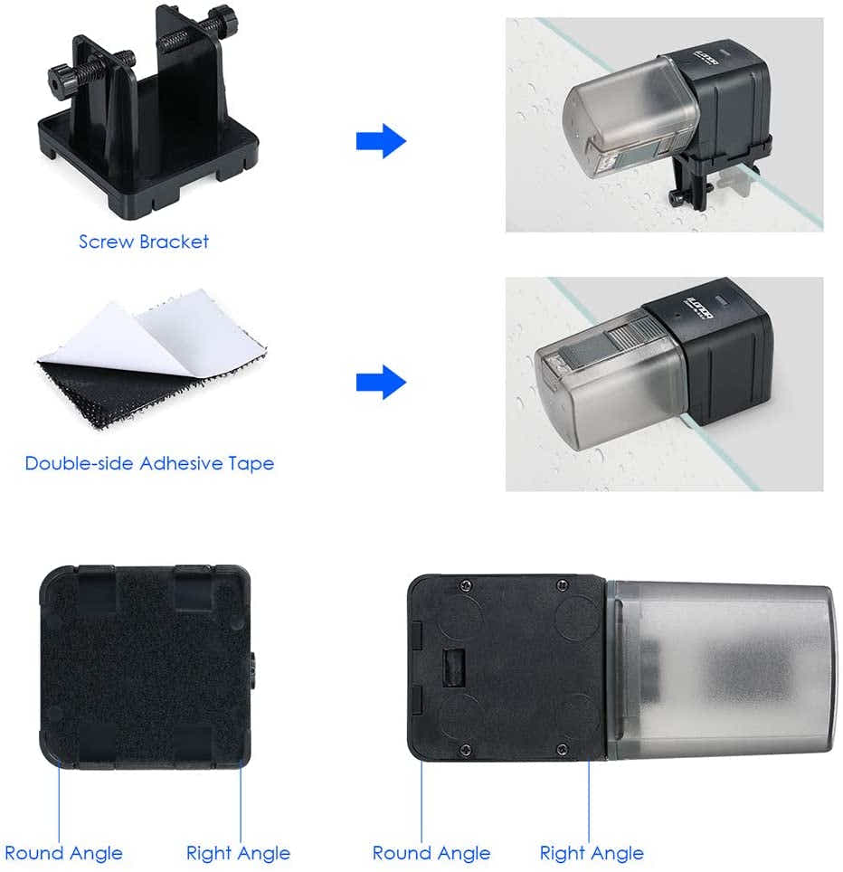DS BS Aquarium Tank Feeder Timer Fish Food Dispenser
