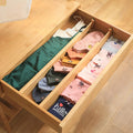 DS BS 4pcs Bamboo Expandable Adjustable Drawer Dividers Organizers