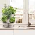 DS BS 3 Tier Vertical Stackable Planter for Flowers Herbs Vegetables-White