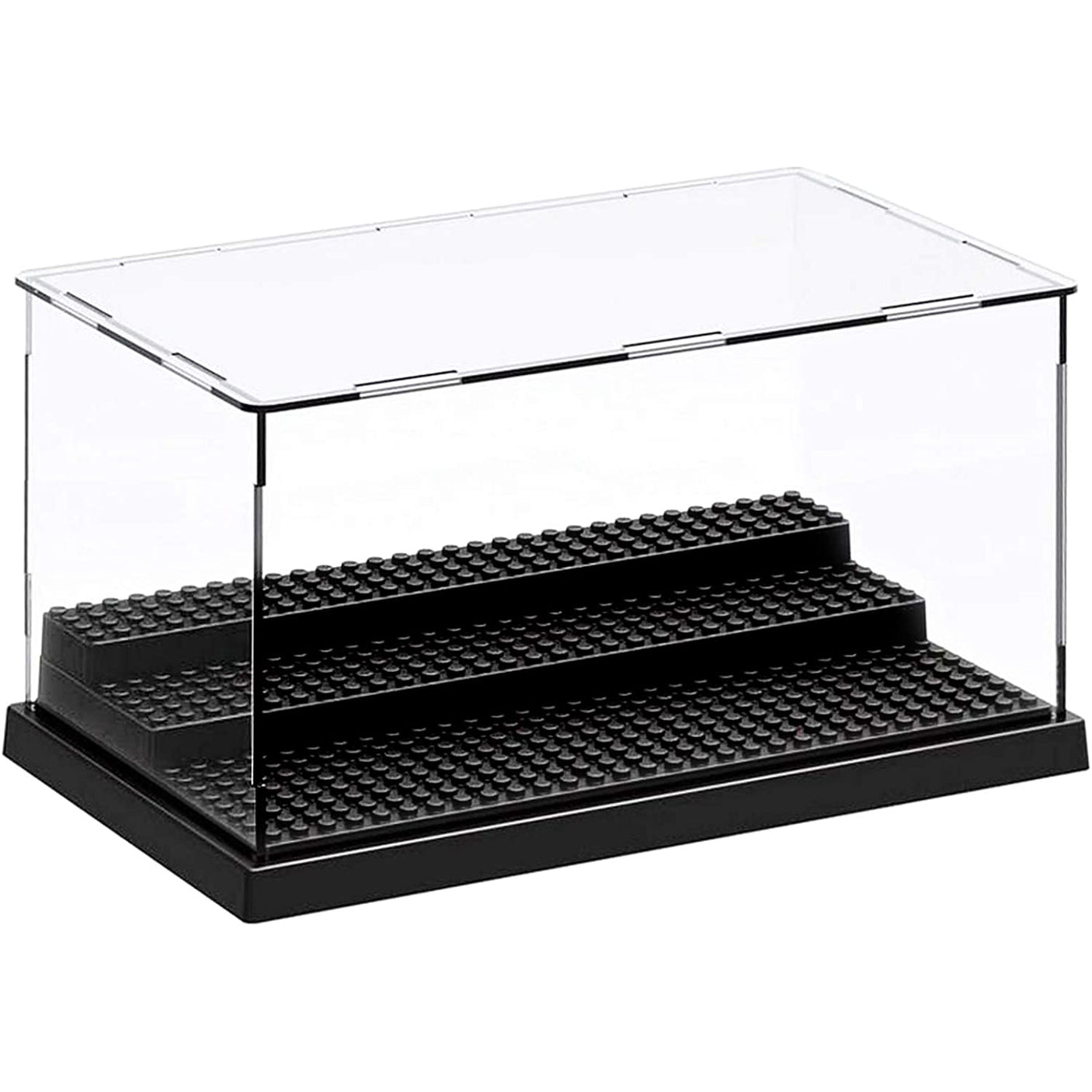 DS BS Minifigure Action Figures Blocks Display Case-Black