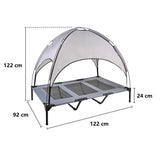 DS BS Elevated Outdoor Dog Bed with Canopy-XL