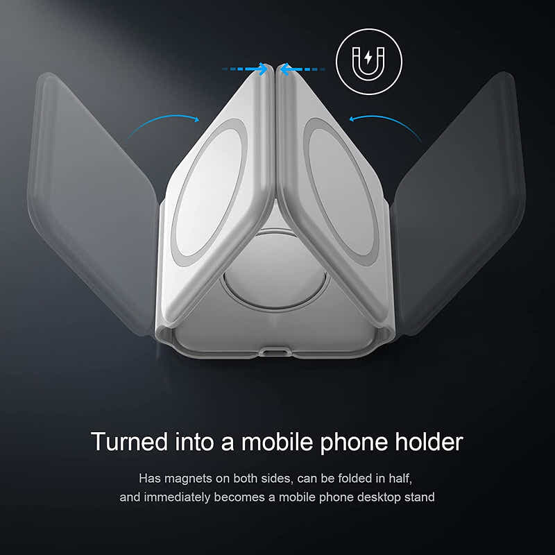 DS BS 3 in 1 Foldable Magnetic Wireless Charger