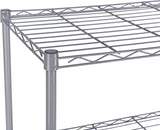 DS BS 4 Shelf Wire Shelving Metal Storage Rack-Gray