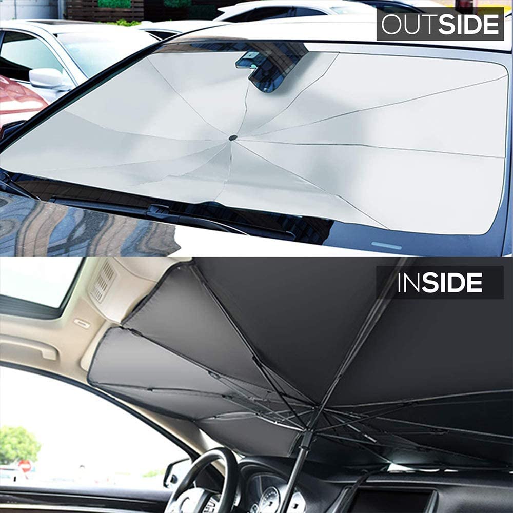 DS BS Foldable Car Windshield Sun Shade Umbrella 140×78cm