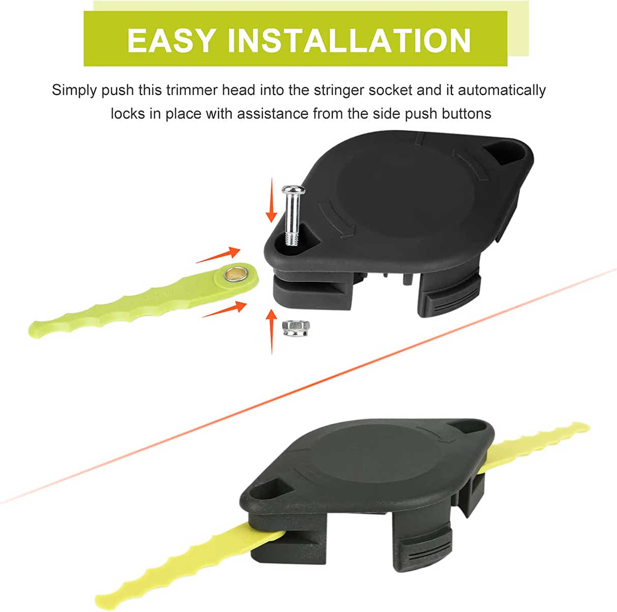 DS BS Weed Eater Bladed Head Set  Compatible With Ryobi Trimer