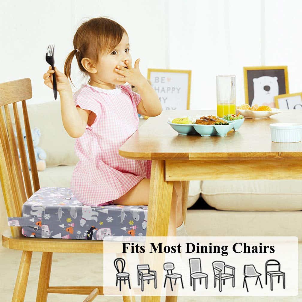 DS BS Kids Dismountable Highchair Booster Cushion-Polar Bear