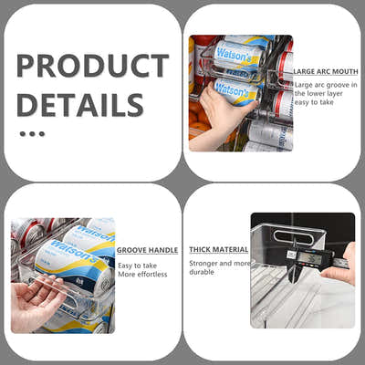 DS BS Automatic Rolling Beverage Soda Can Storage Organizer