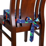 DS BS Kids Dismountable Highchair Booster Cushion- Blue Dino